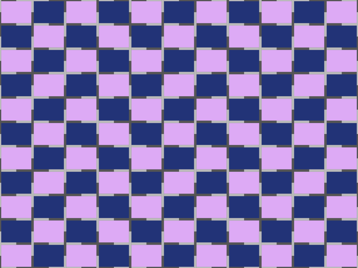 Optical illusion checkerboard
