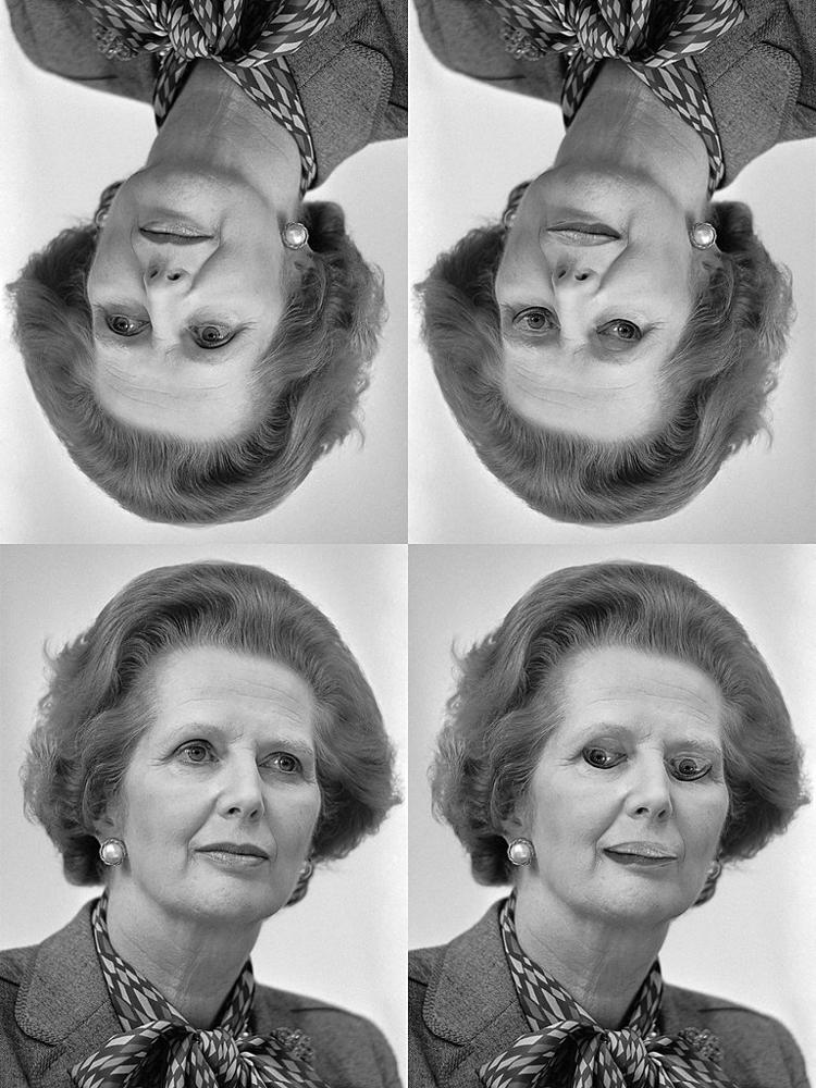 Thatcher effect illusion