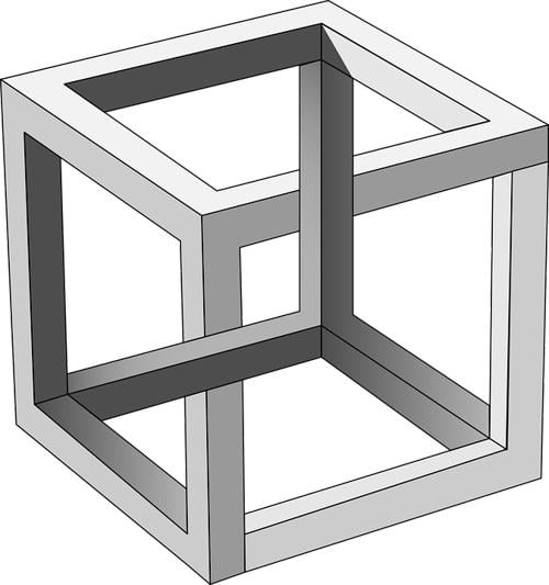 cube optical illusion