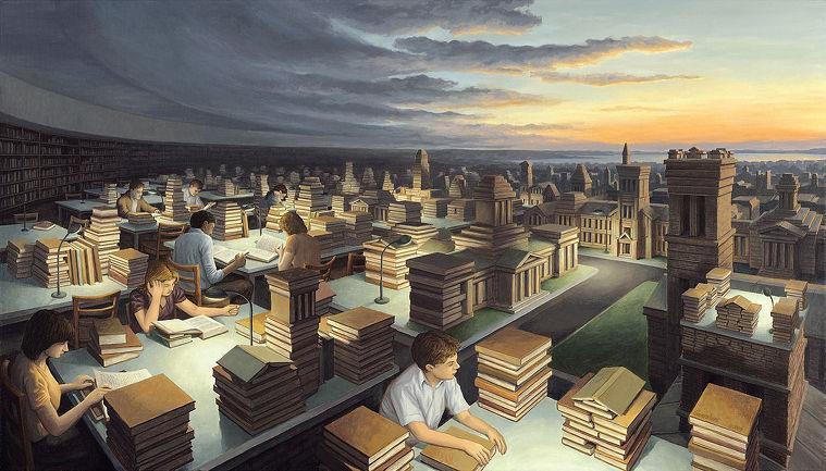 Optical Illusion Paintings by Rob Gonsalves