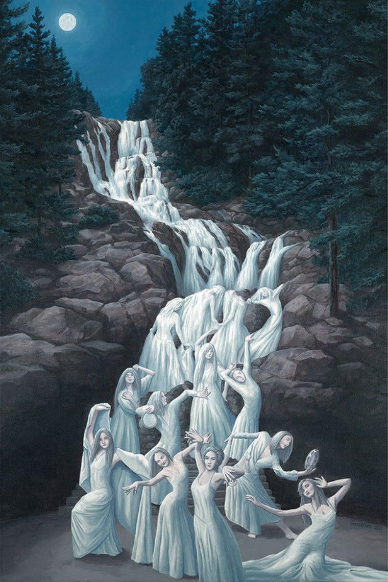 Optical Illusion Paintings by Rob Gonsalves