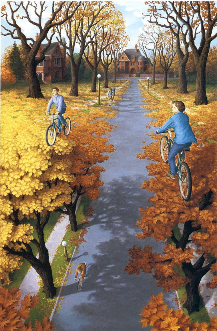 Optical Illusion Paintings by Rob Gonsalves