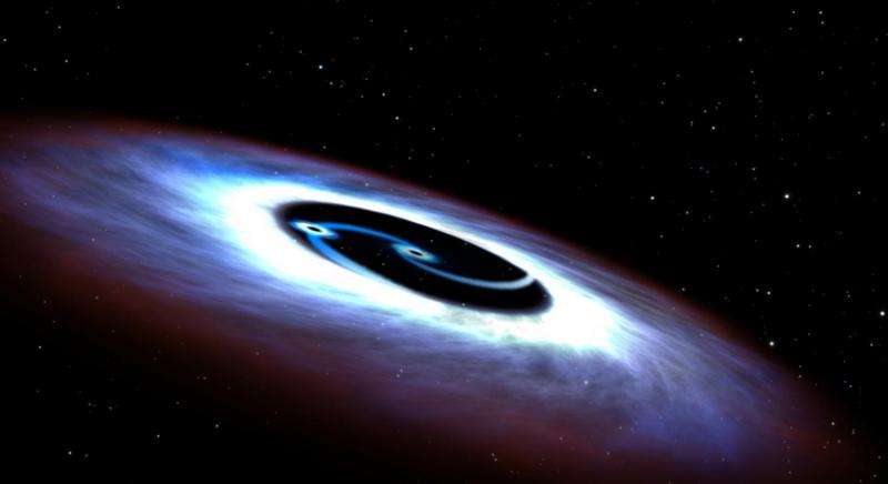 galaxy with two black holes