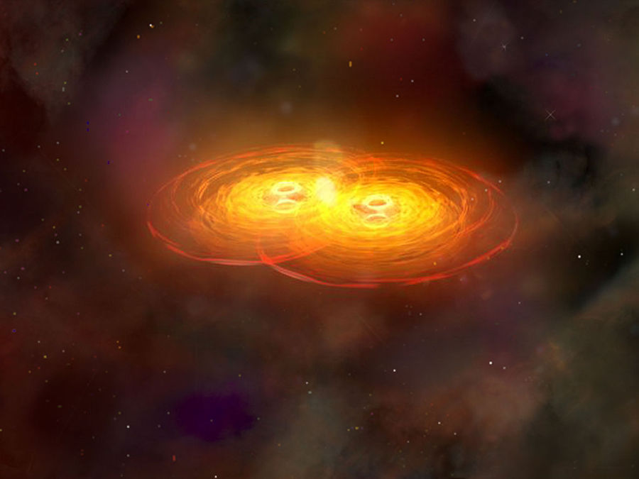 binary black holes collision