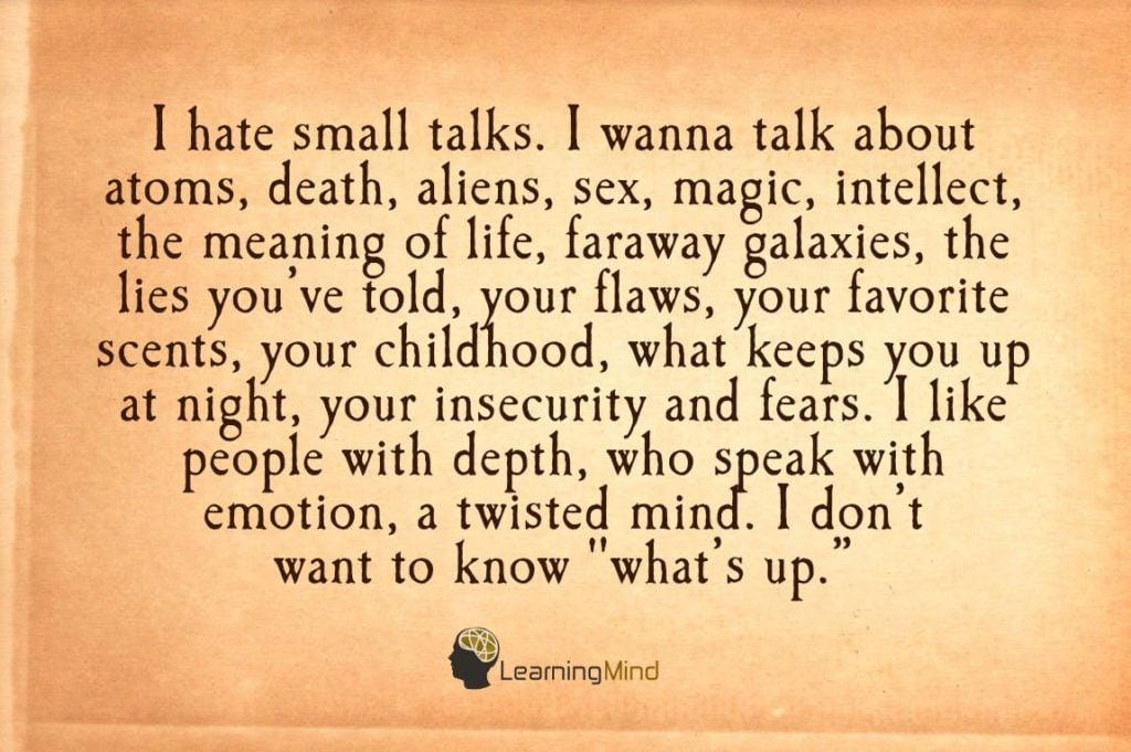 i hate small talks