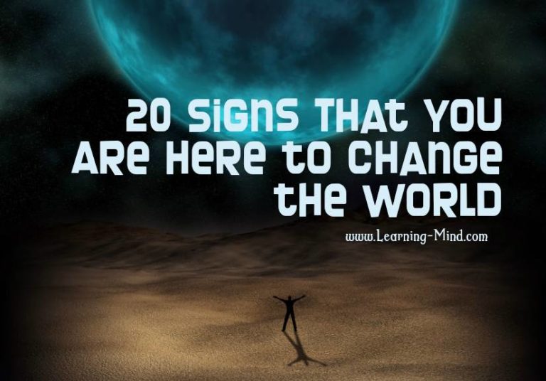Read more about the article 20 Signs That You Are Here to Change the World