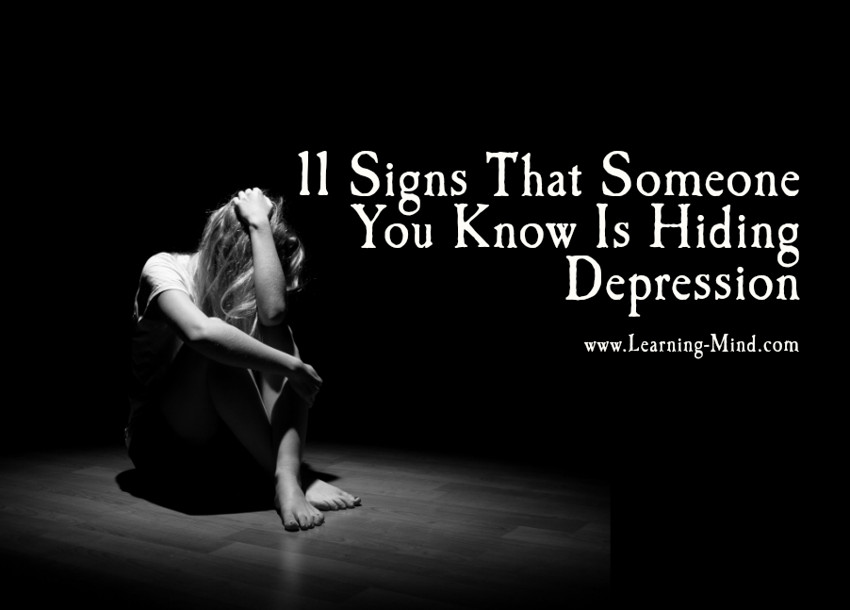 hiding depression