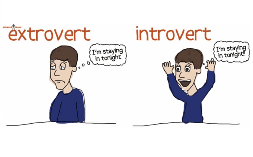 common words introverts extroverts