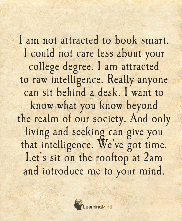 attracted to book smart
