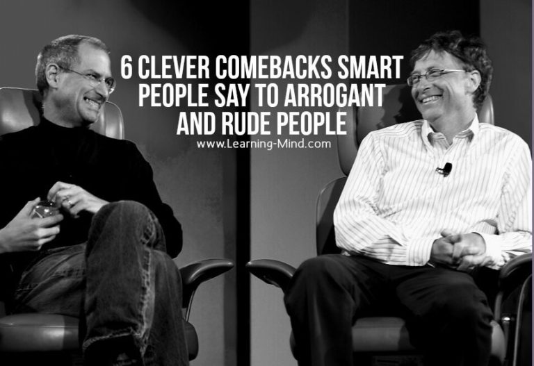 Read more about the article 6 Clever Comebacks Smart People Say to Arrogant and Rude People