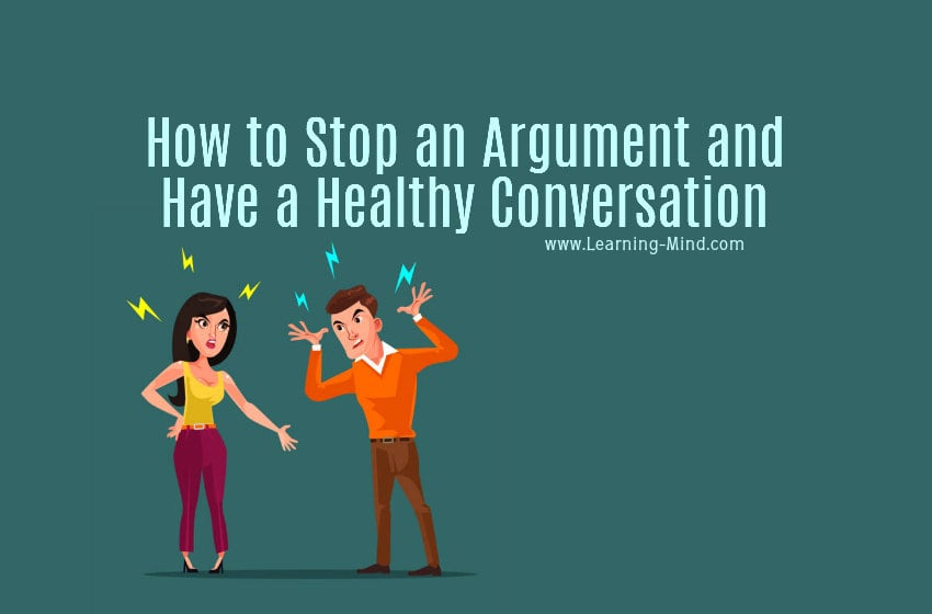 how to stop an argument