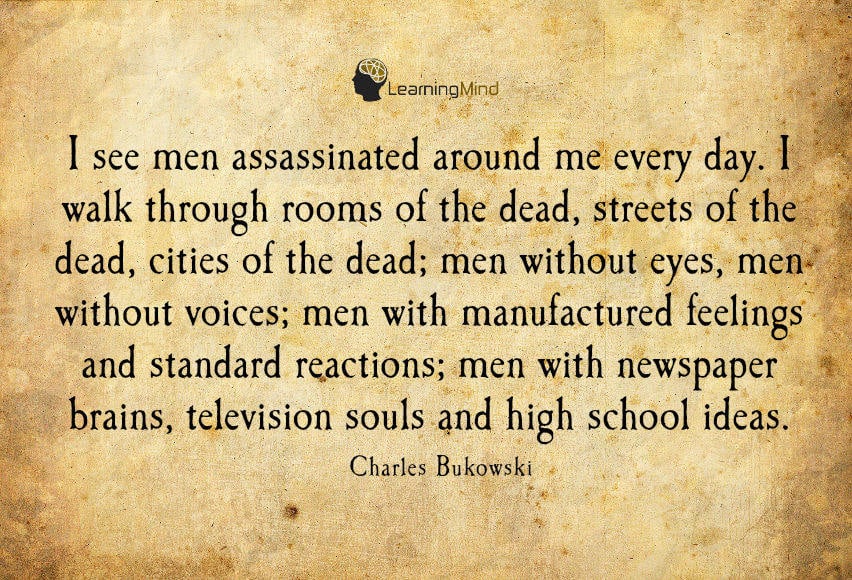 I see men assassinated around me every day.