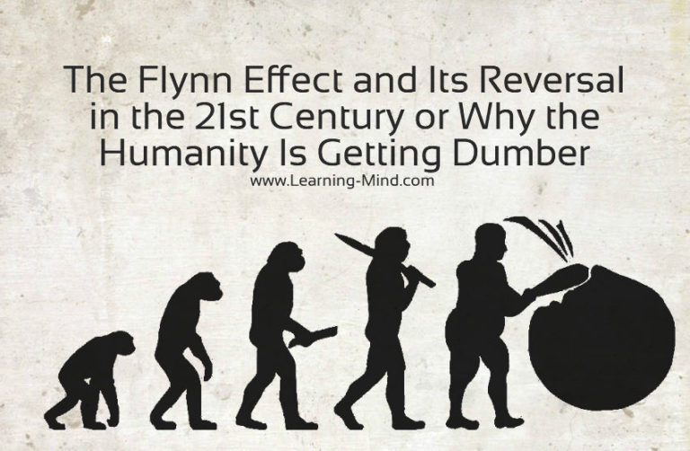 Read more about the article The Flynn Effect and Its Reversal in the 21st Century or Why the Humanity Is Getting Dumber