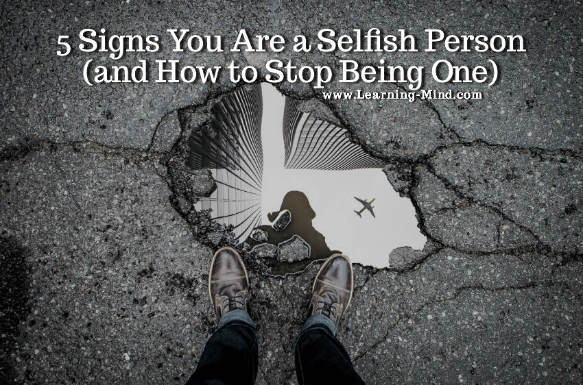 how to stop being selfish