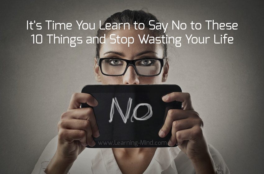 learn to say no