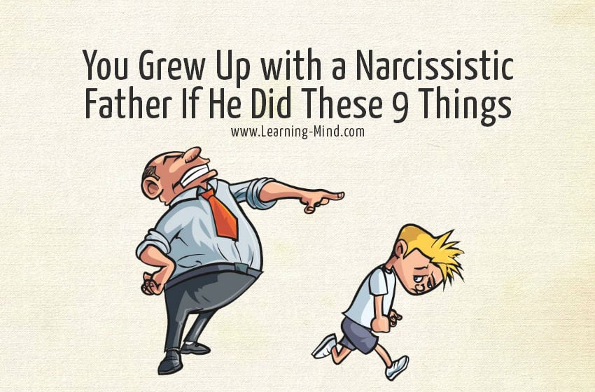 narcissistic father signs