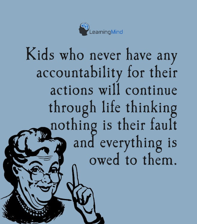 Kids who never have any accountability for their actions