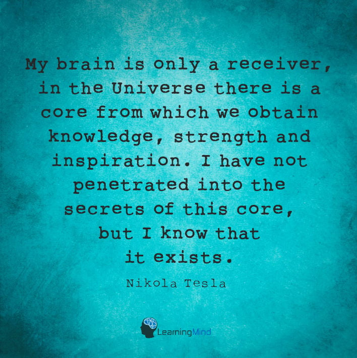 My brain is only a receiver