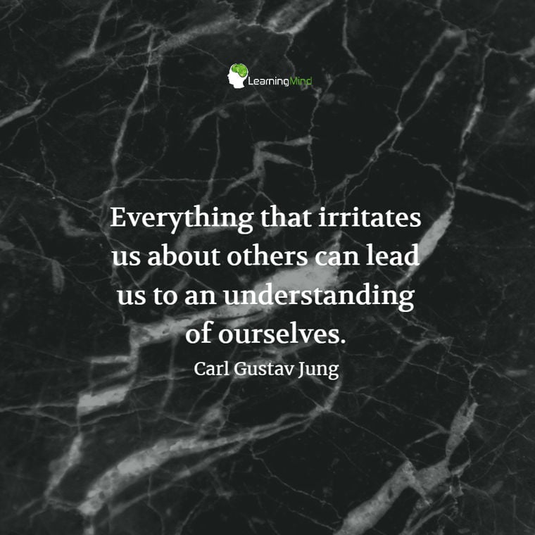 Everything that irritates us about others can lead us to an understanding of ourselves