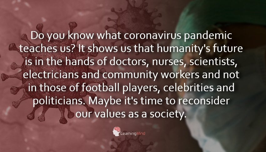 what coronavirus pandemic teaches us