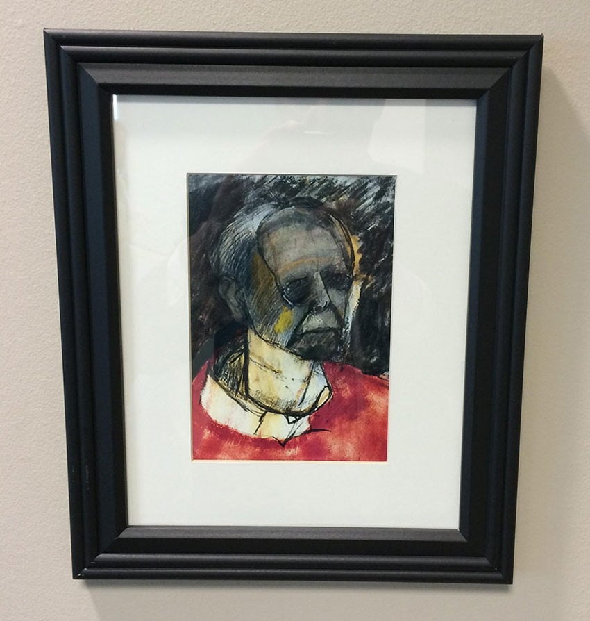Alzheimer's disease self-portrait