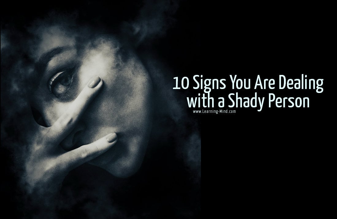 Signs of a shady person