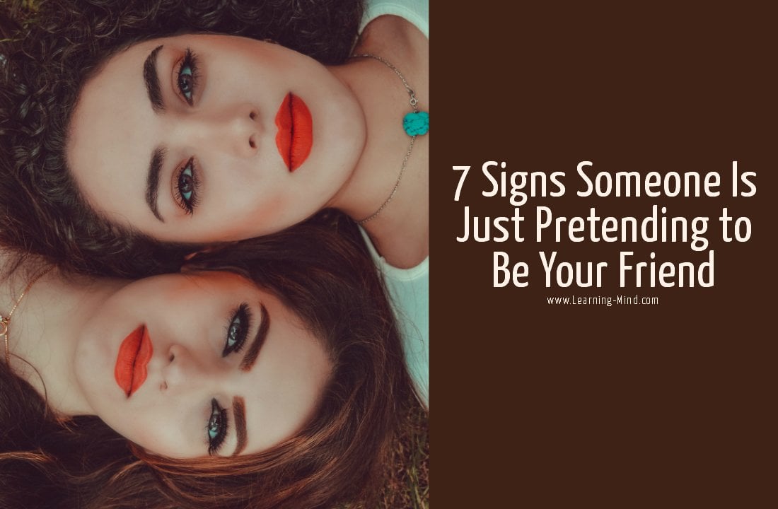 pretending to be your friend signs