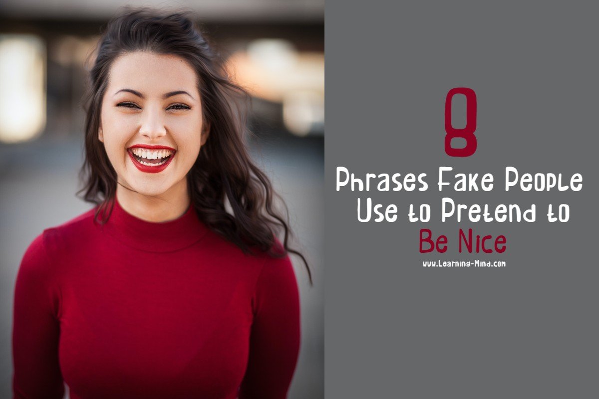 phrases fake people use nice